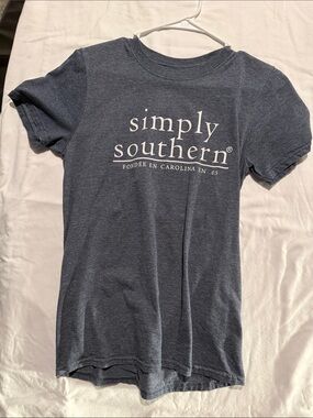 Simply Southern Navy Blue Logo Tee for Kids